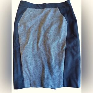 Loft Black and Grey Skirt